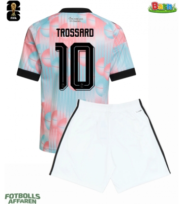 Belgien Leandro Trossard #10 Bortaställ Barn VM 2026 Kortärmad (+ Korta byxor)